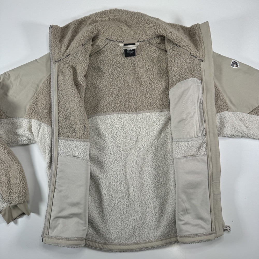 KUHL Elixir High Pile Stretch Fleece Jacket‎ Womens Small Ivory Soft Never Worn - Picture 8 of 15